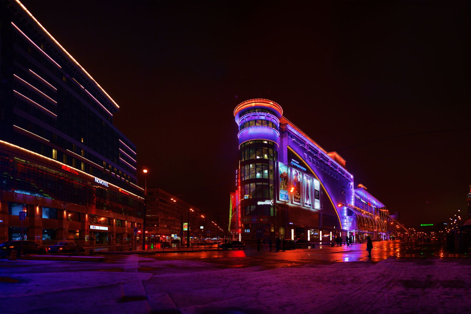 Canon EOS 5D Mark III sample photo. Moscow, night, lights photography