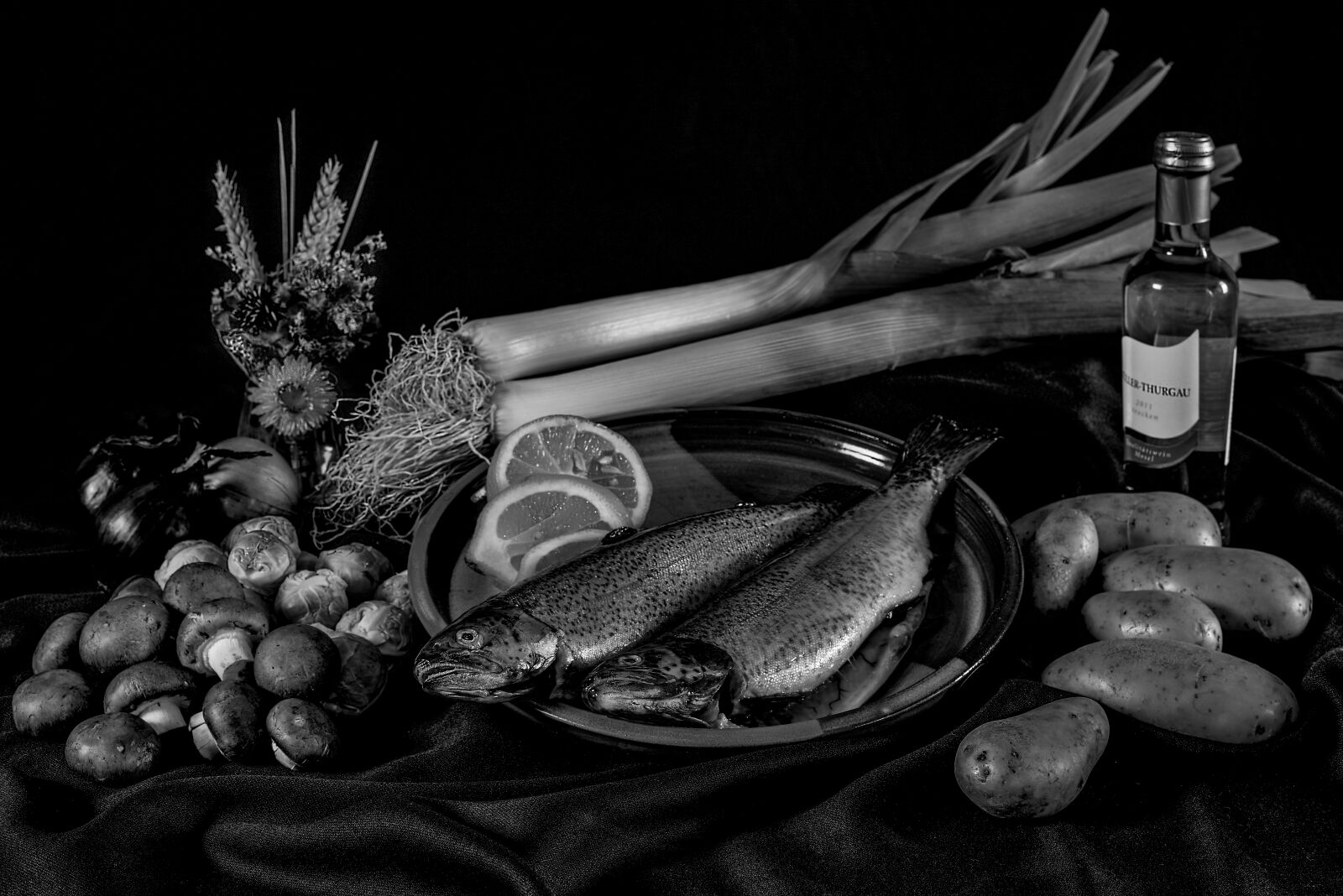 Nikon D800 sample photo. Still life, fish, vegetables photography
