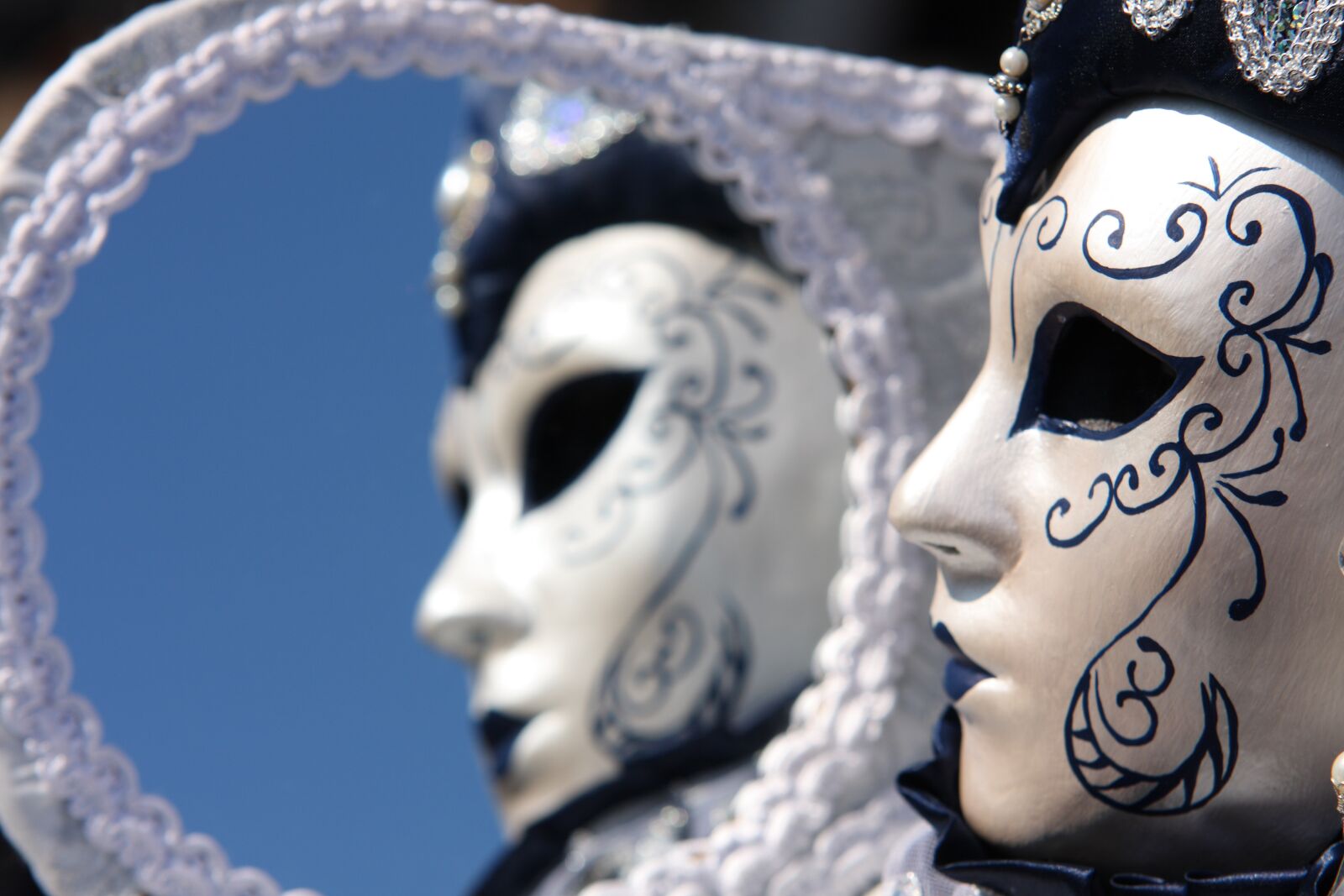 Canon EOS 40D sample photo. Mask, carnival venice, italy photography