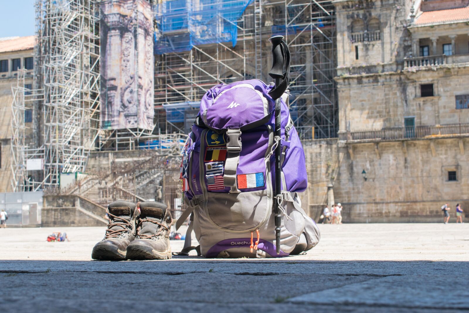 Nikon D3300 sample photo. Backpack, trip, santiago path photography