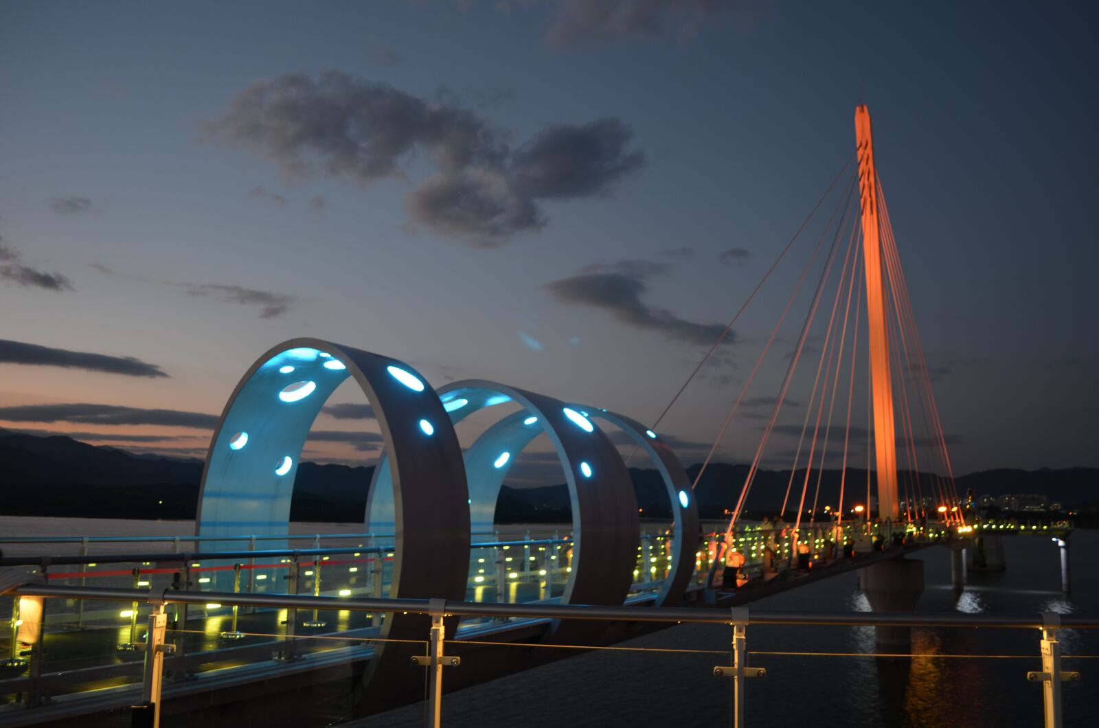 Nikon D5100 sample photo. Night view, chuncheon, sky photography