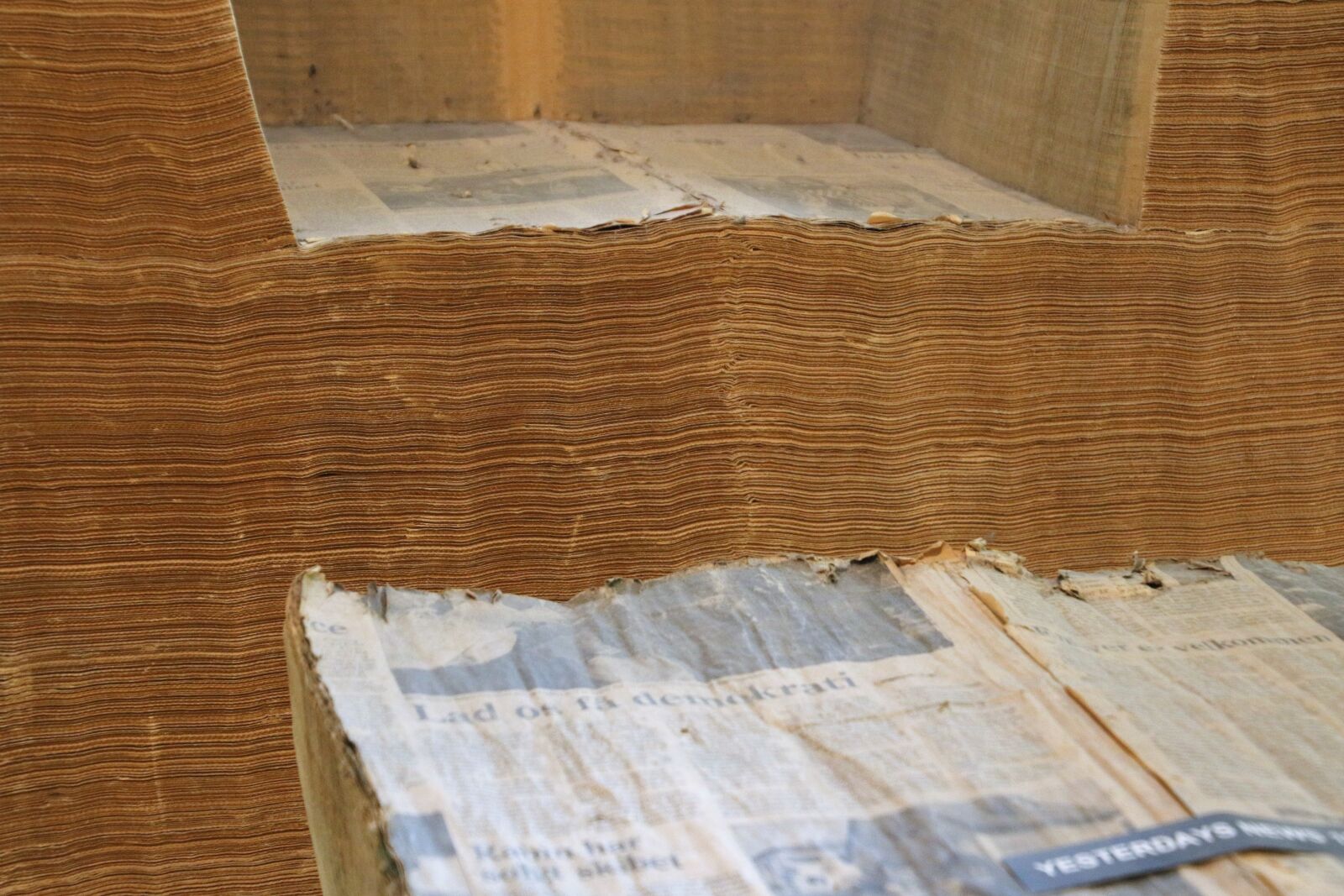 Canon EOS 7D Mark II sample photo. Chair, furniture, newspaper, paper photography