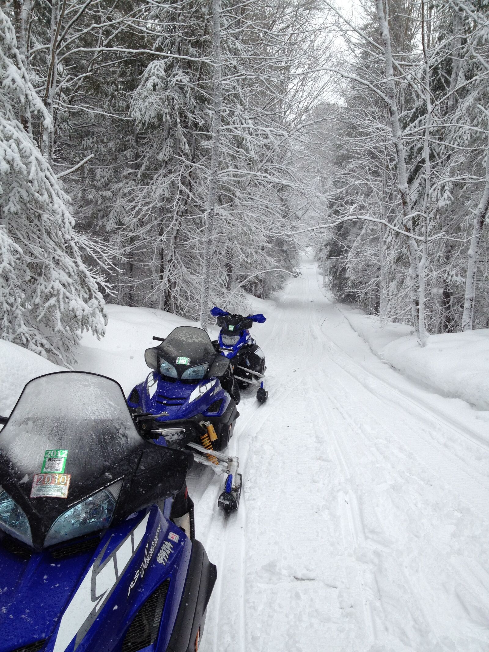 Apple iPhone 4S sample photo. Yamaha, snowmobiles, sleds photography