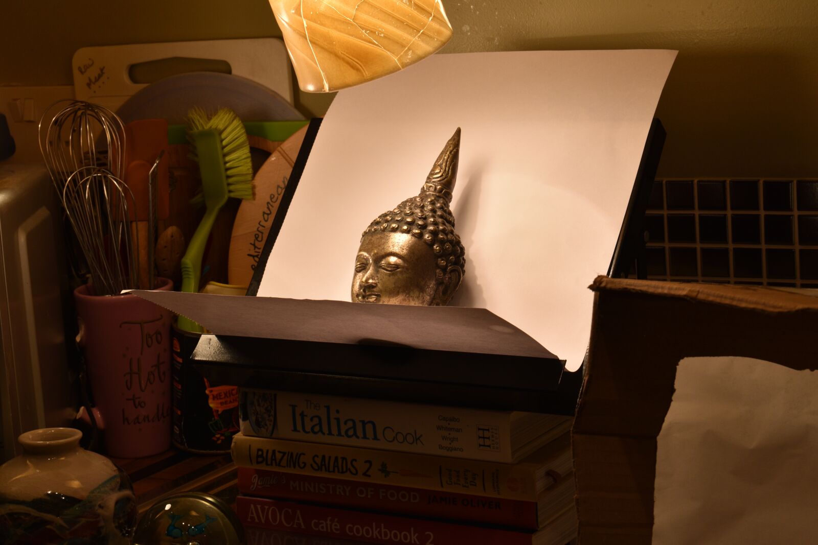 Nikon D5500 sample photo. Buddha, home studio, beginner photography