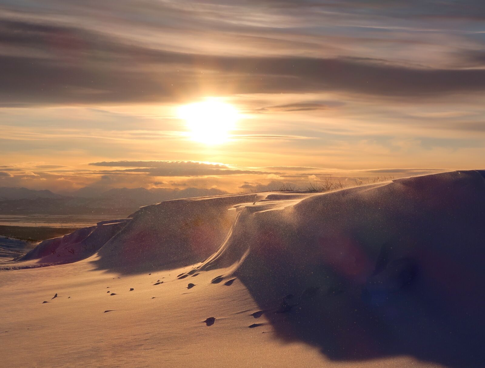 Canon PowerShot G7 X Mark II sample photo. Sunset, winter evening, snow photography