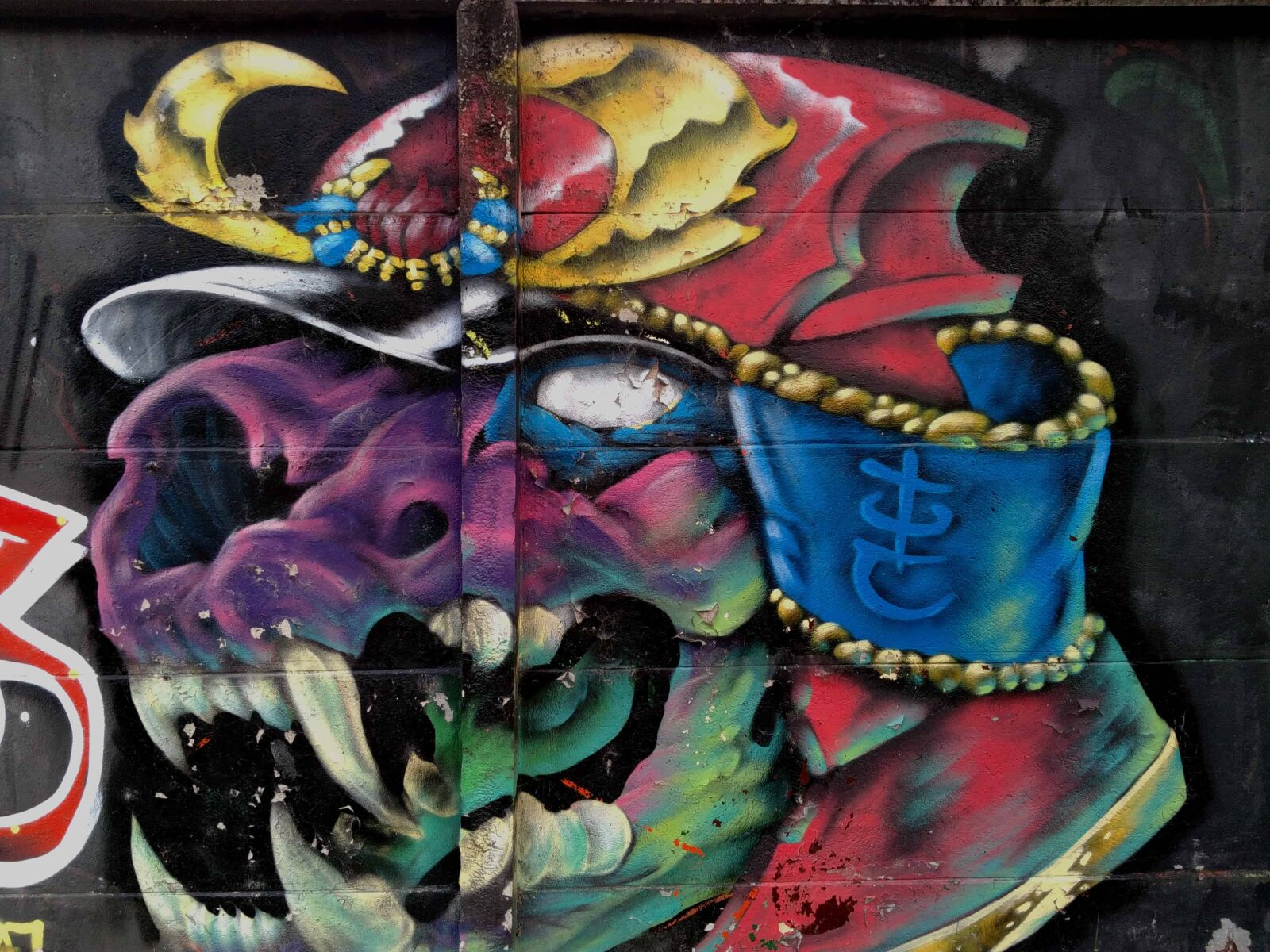 Lenovo S60-A sample photo. Graffiti, colorful, art, mask photography