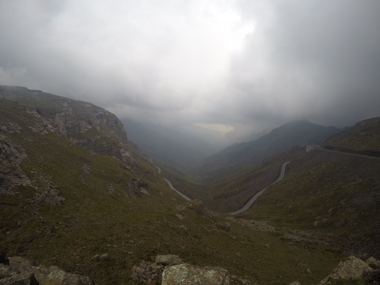 GoPro HERO4 Silver sample photo. Valley, mist, lesotho photography