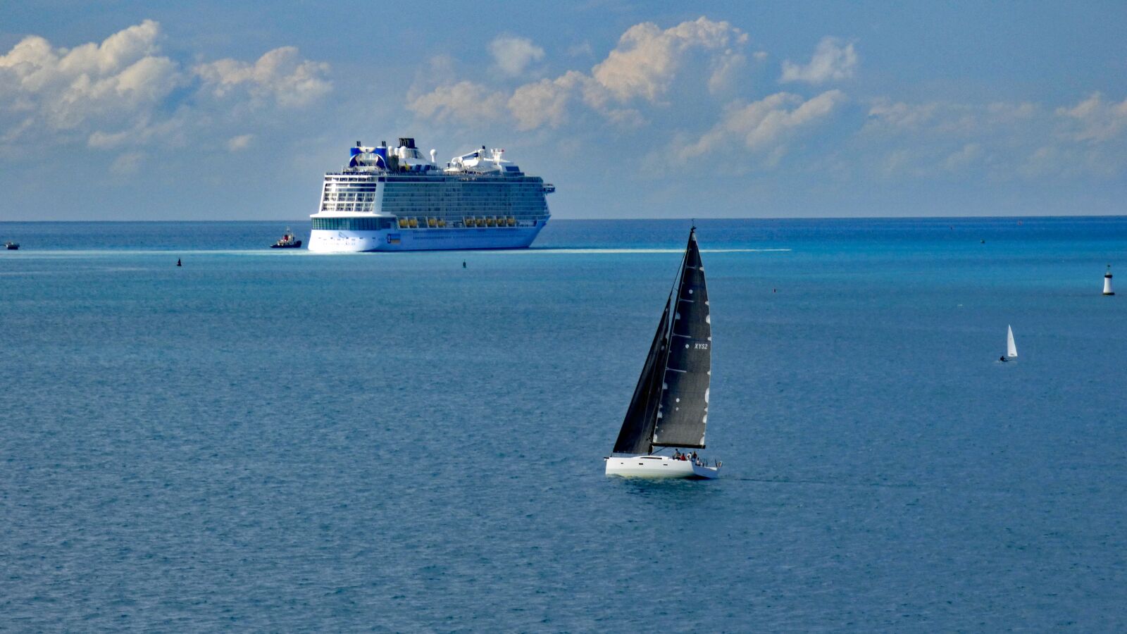 Panasonic Lumix DMC-FZ70 sample photo. Sailboat, cruise ship, travel photography