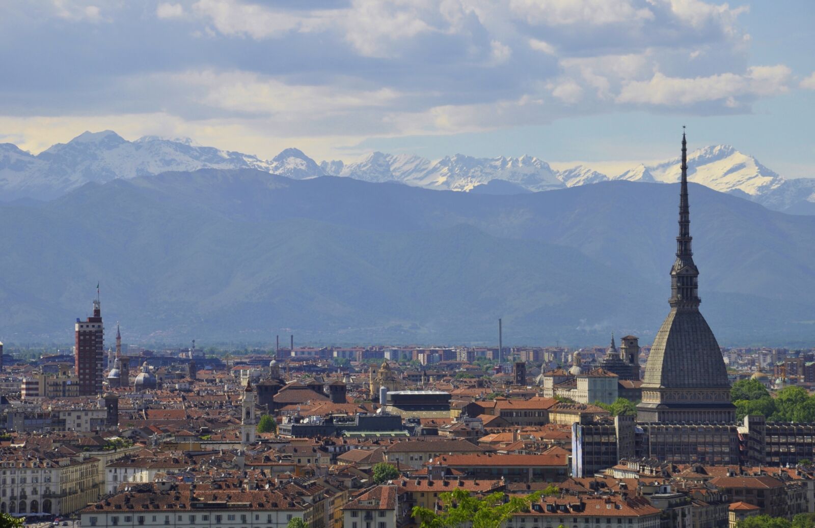 Nikon D5000 sample photo. Torino, panoramic, big city photography