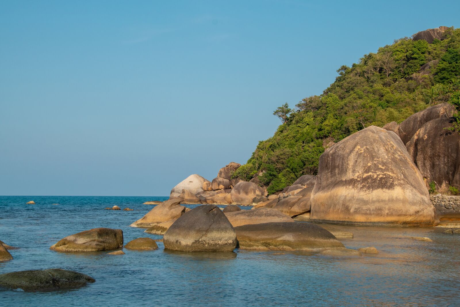 Nikon D5600 sample photo. Beach, mountains, trees photography
