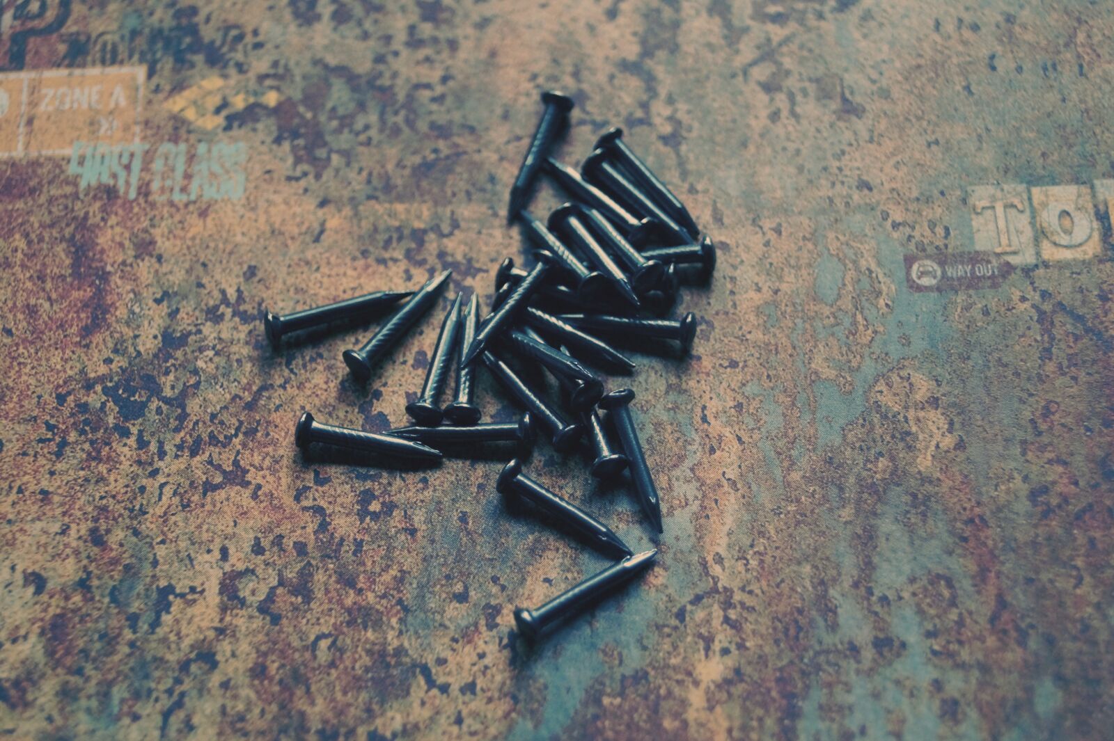 Sony SLT-A58 sample photo. Nails, metal, metal nails photography