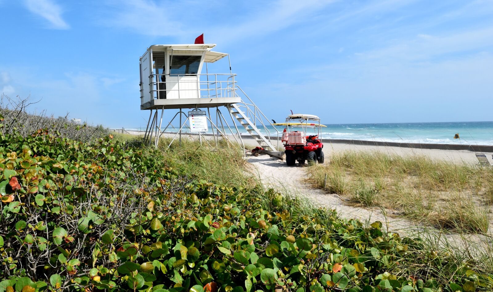 Nikon D3300 sample photo. Life guard stand, beach photography