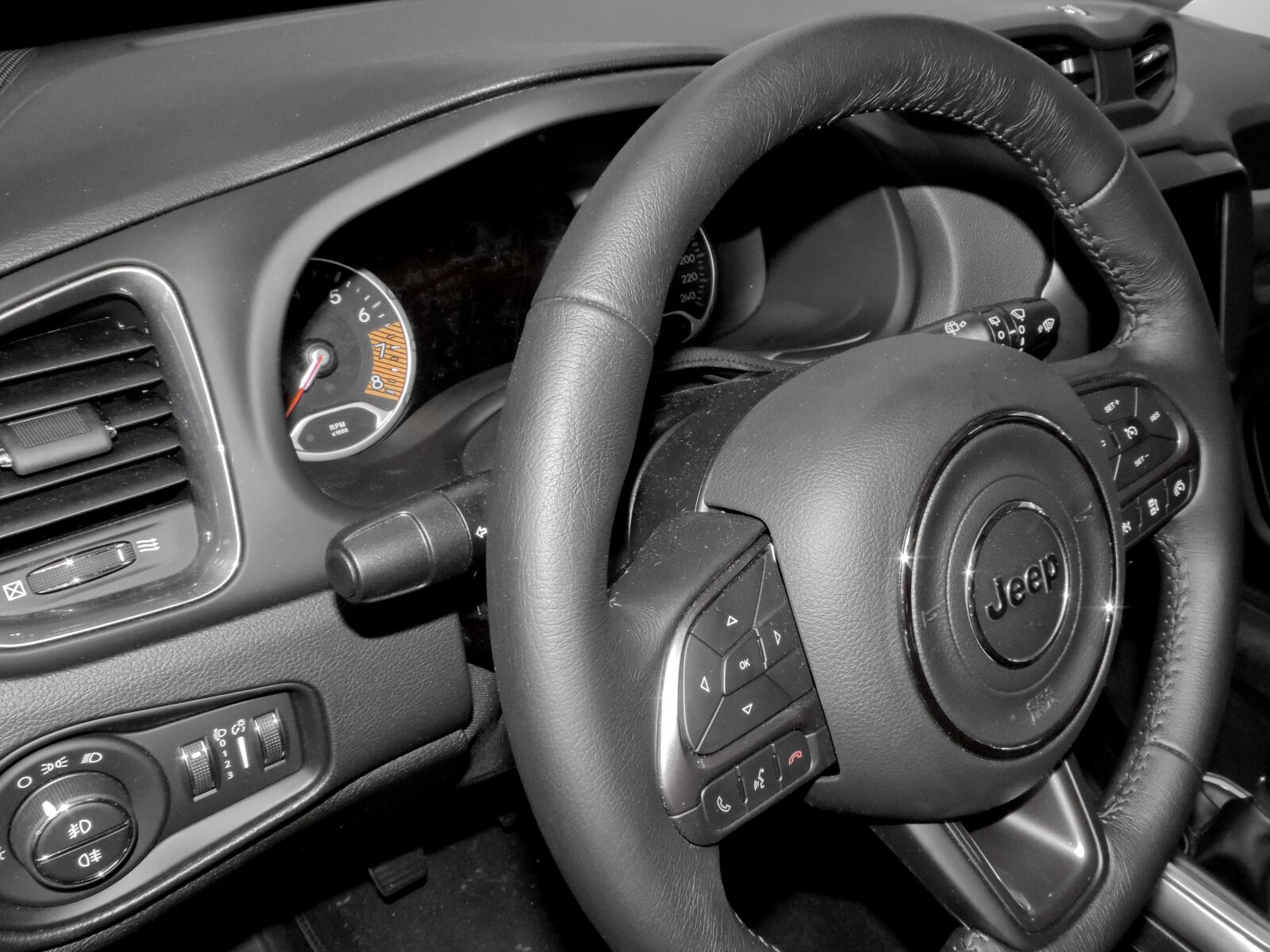 Nikon Coolpix P520 sample photo. Airbags, car seat, gauge photography