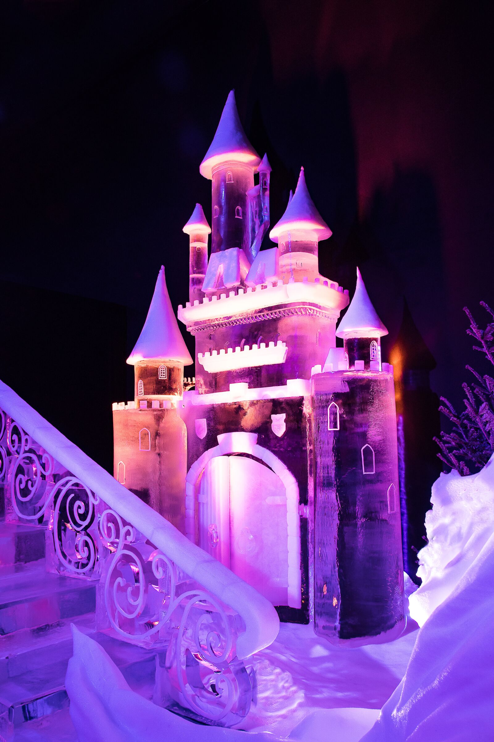 Canon EOS 80D sample photo. Ice sculpture, art, castle photography