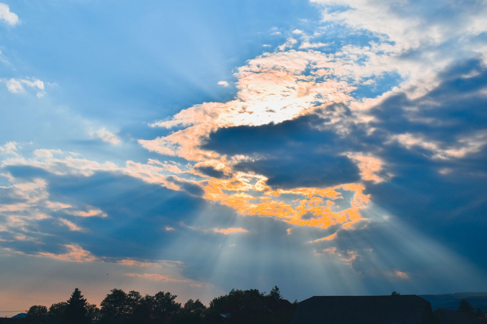 Nikon D3500 sample photo. Heaven, orange, blue photography
