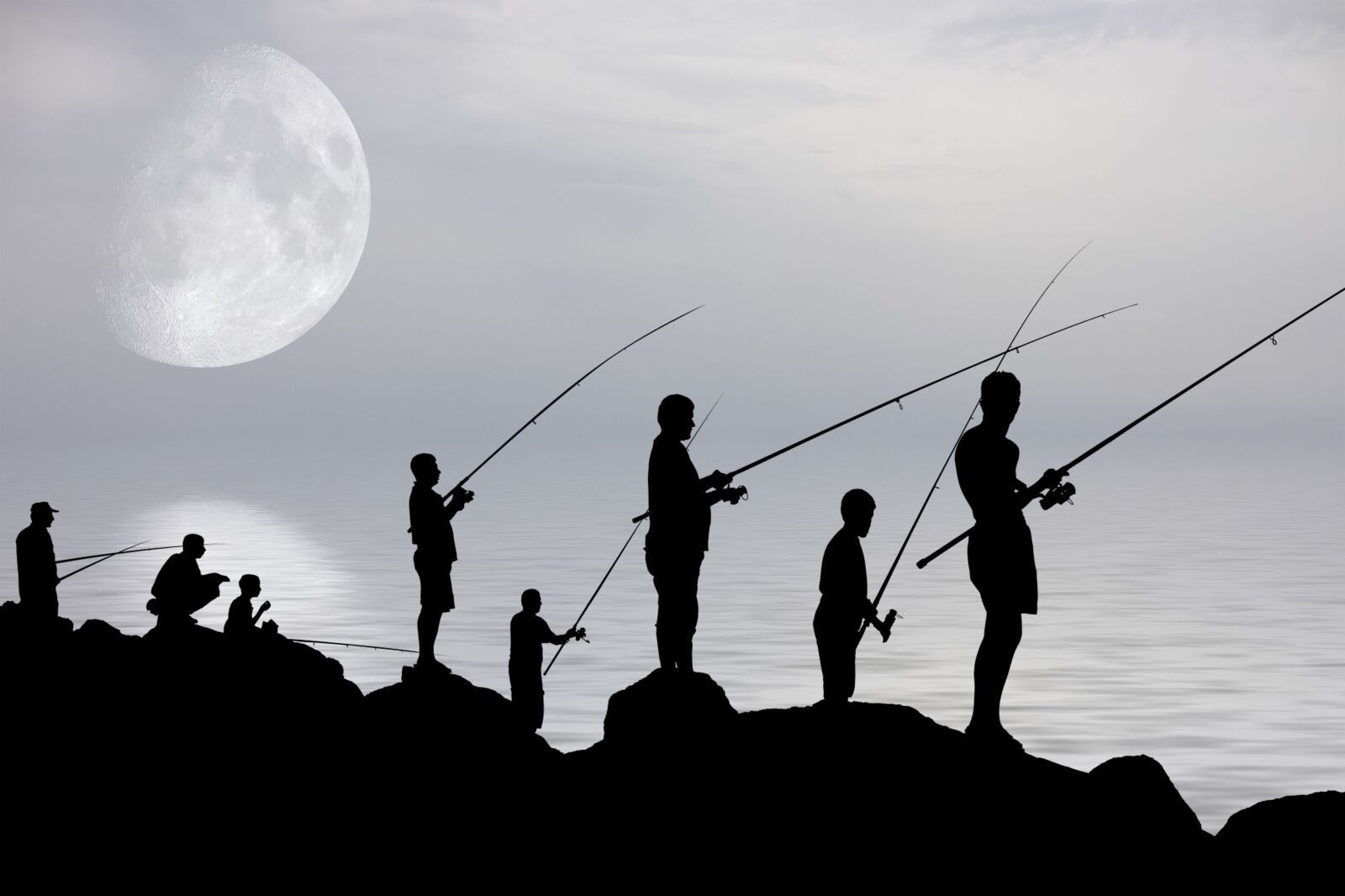 Canon RF 85mm F1.2L USM sample photo. Nature, fishermen, lake photography