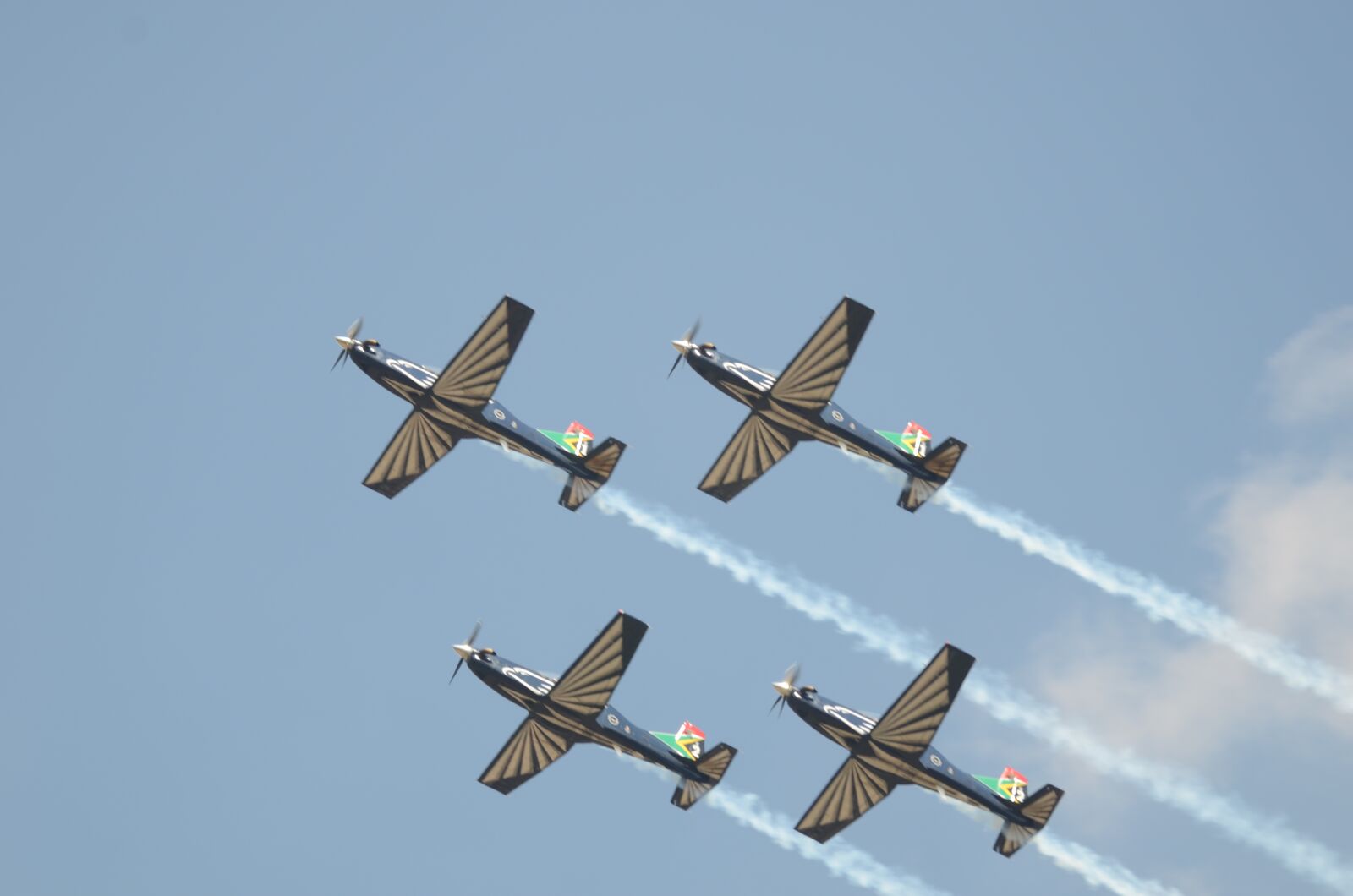 Nikon D7000 sample photo. Silver falcons, aerobatics, aeroplanes photography