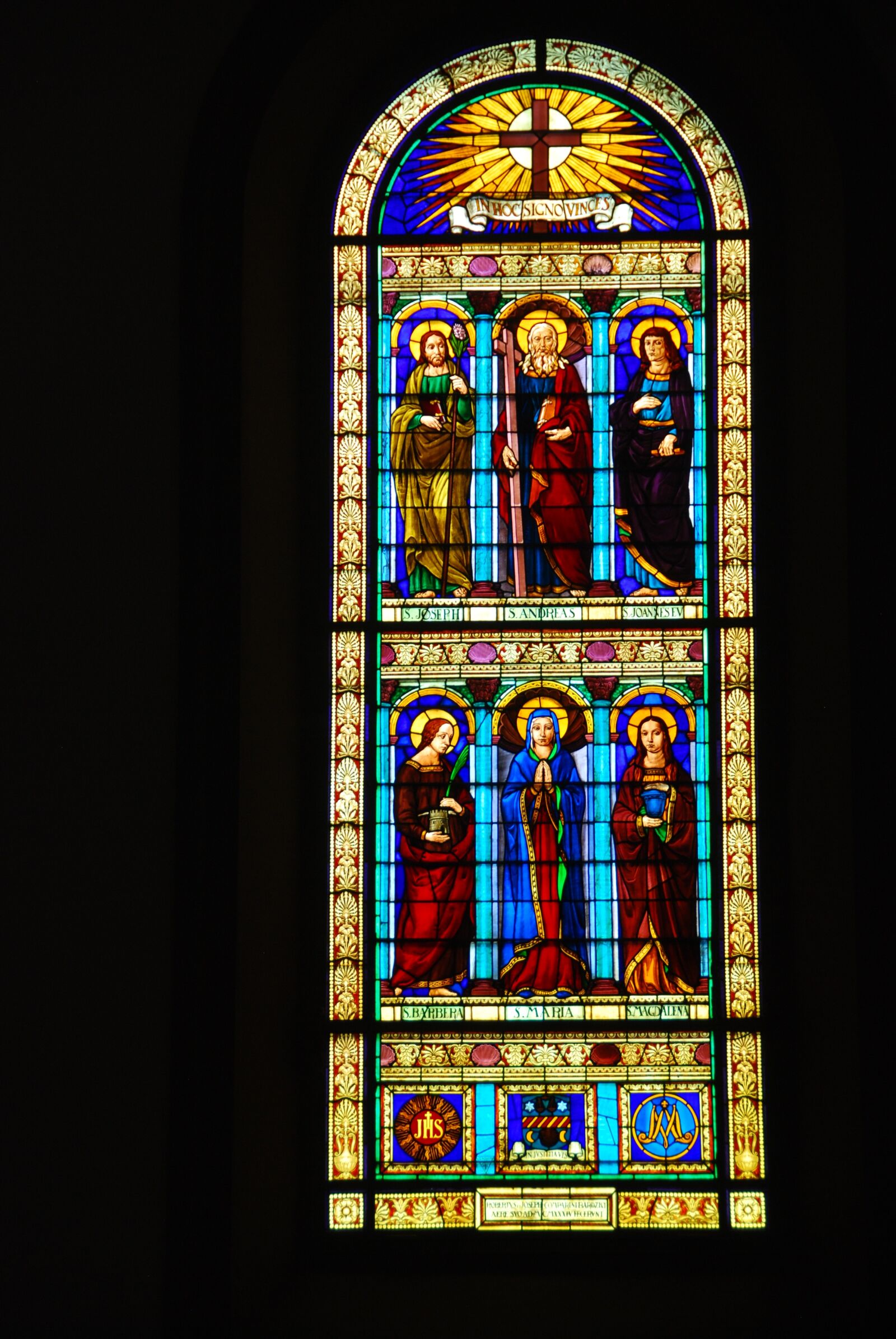 Nikon D80 sample photo. Stained glass window, church photography