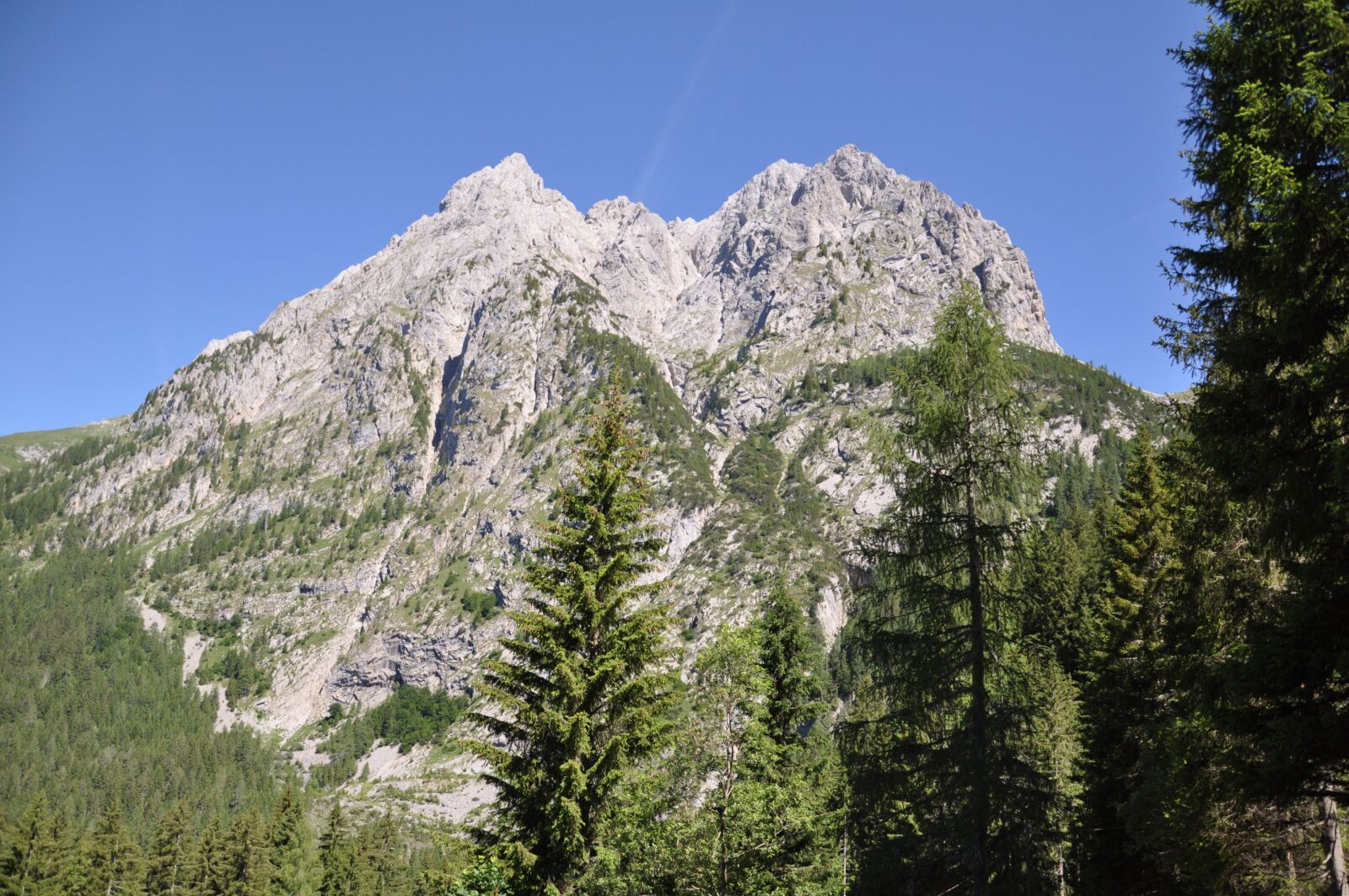 Nikon D90 sample photo. Mountain, monte coglians, sky photography