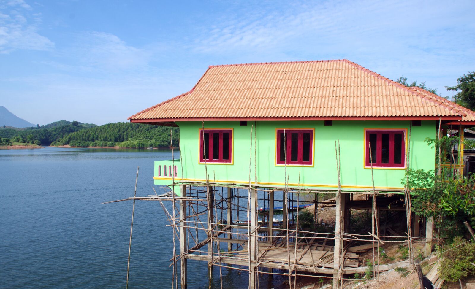 Pentax K-5 sample photo. Laos, van-vieng, lake photography
