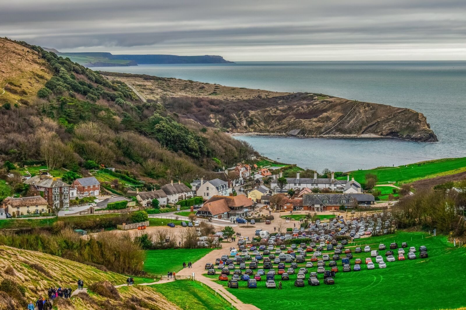 Nikon D3300 sample photo. Lulworth cove, landscape, village photography