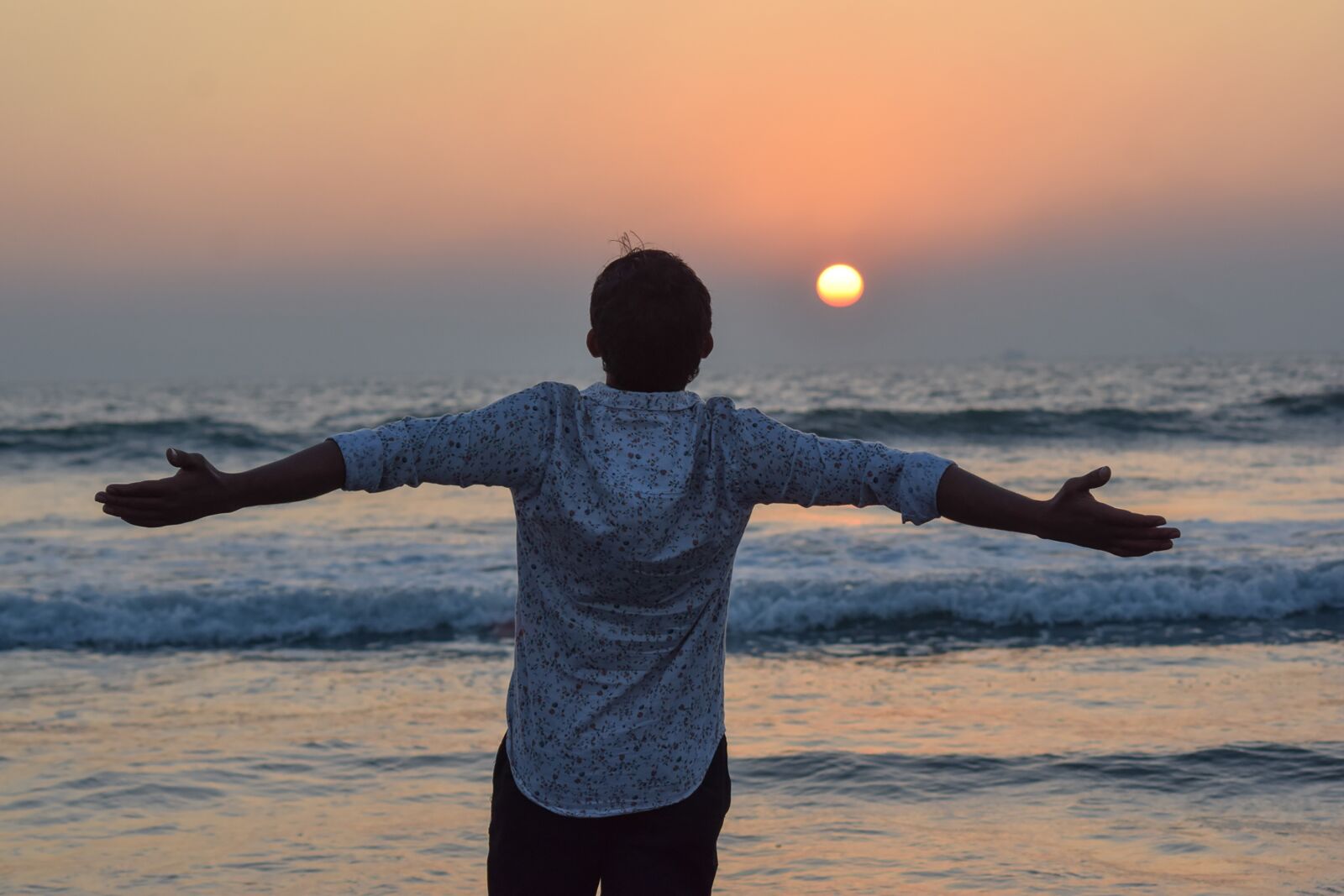 Nikon D3300 sample photo. Sunset, sea beach, cox's photography