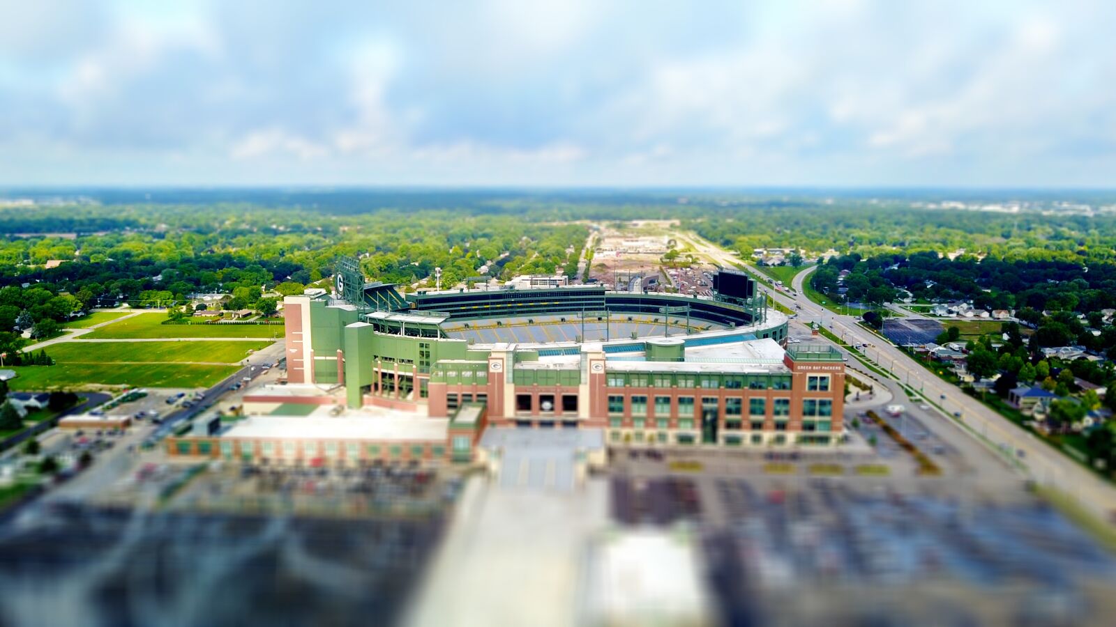 DJI FC220 sample photo. Football, stadium, green, bay photography