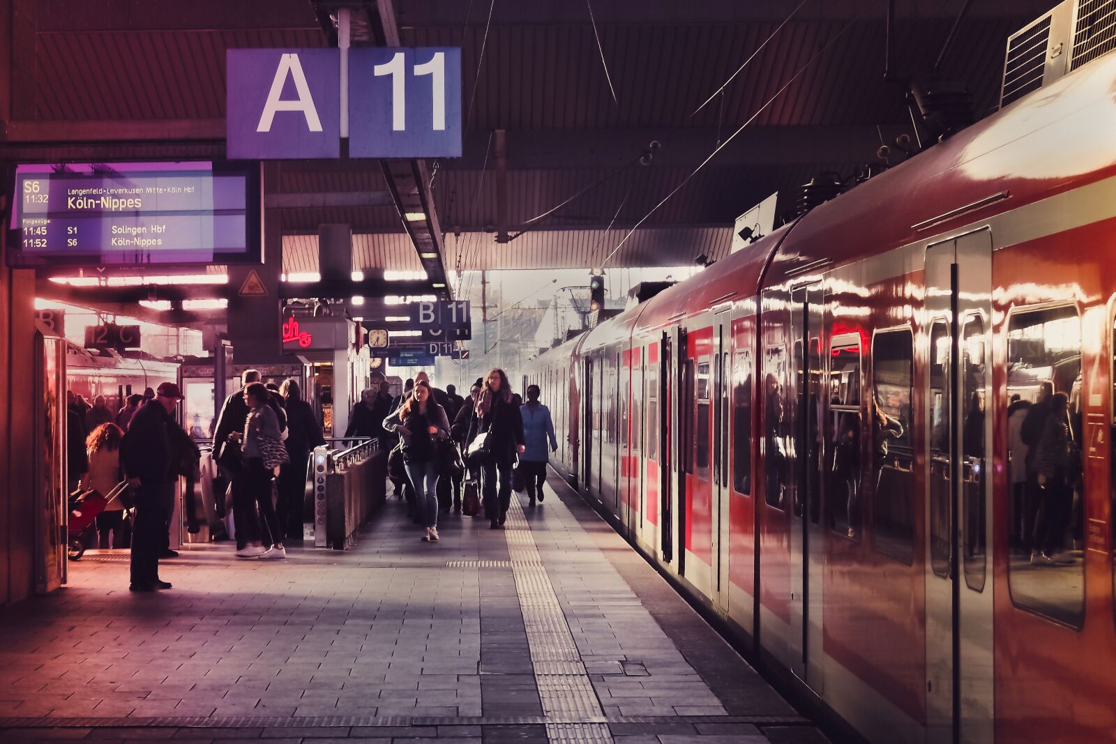 Olympus OM-D E-M10 sample photo. Railway station, track, train photography