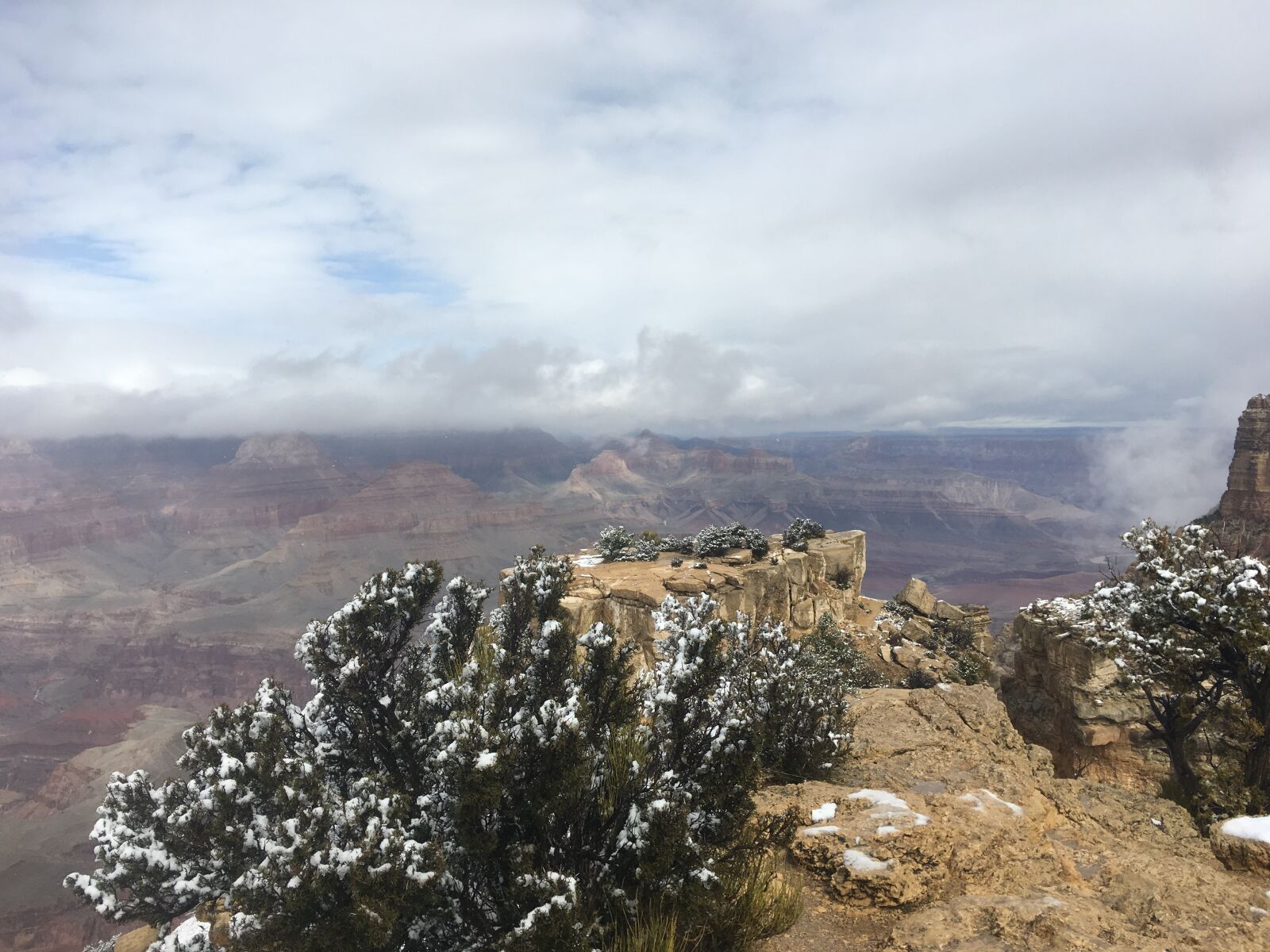 Apple iPhone 6s sample photo. Grand canyon, scenic, snow photography