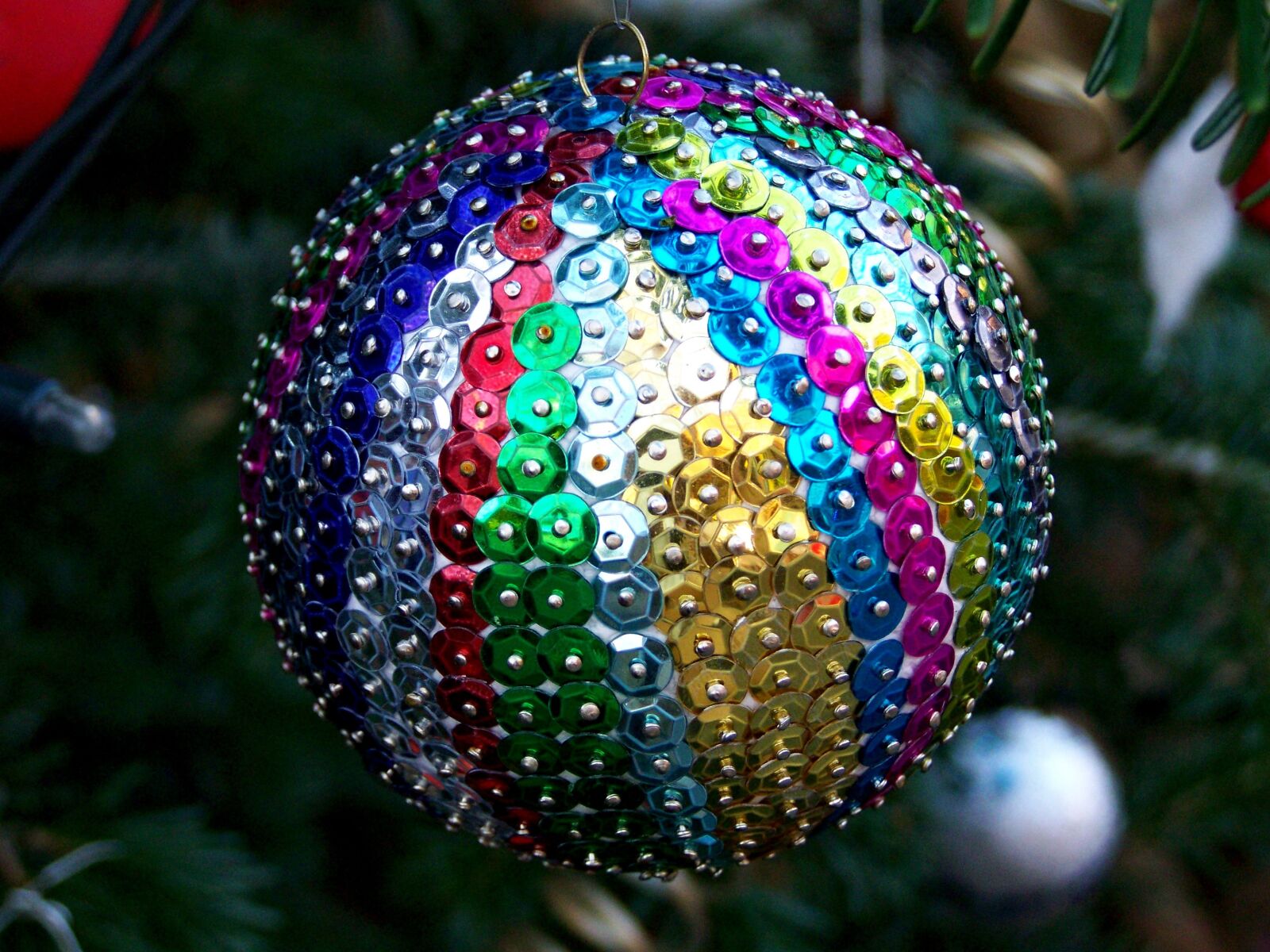 Kodak EASYSHARE ZD710 ZOOM DIGITAL CAMERA sample photo. Colorful sphere, christmas tree photography