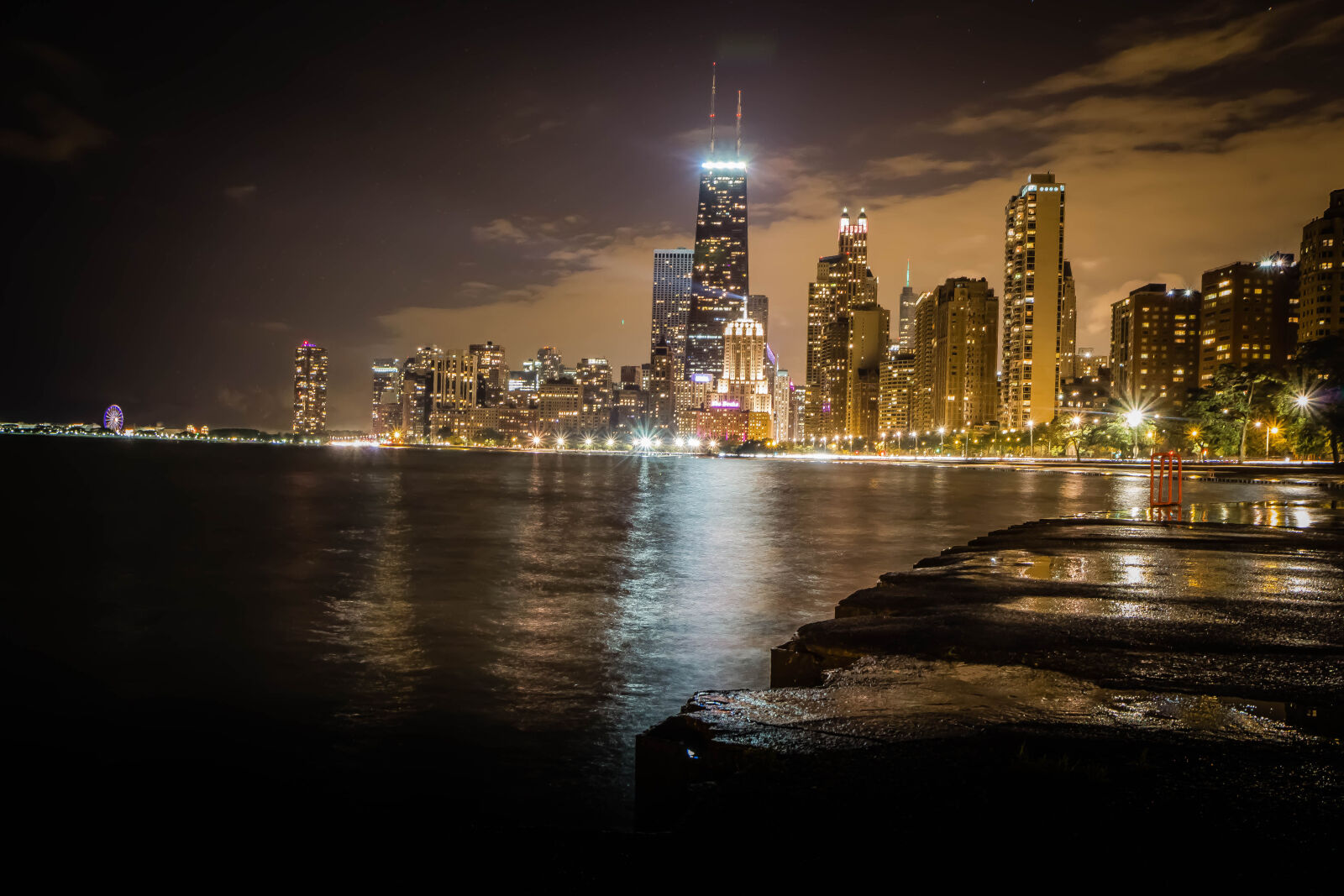 Canon EF-S 17-55mm F2.8 IS USM sample photo. Chicago, city, city, lights photography