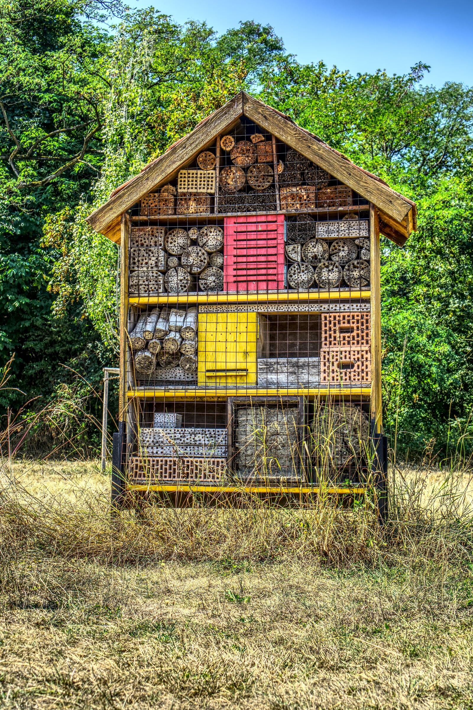 Sony a6000 + Sony E 35mm F1.8 OSS sample photo. Insect hotel, hotel, bee photography