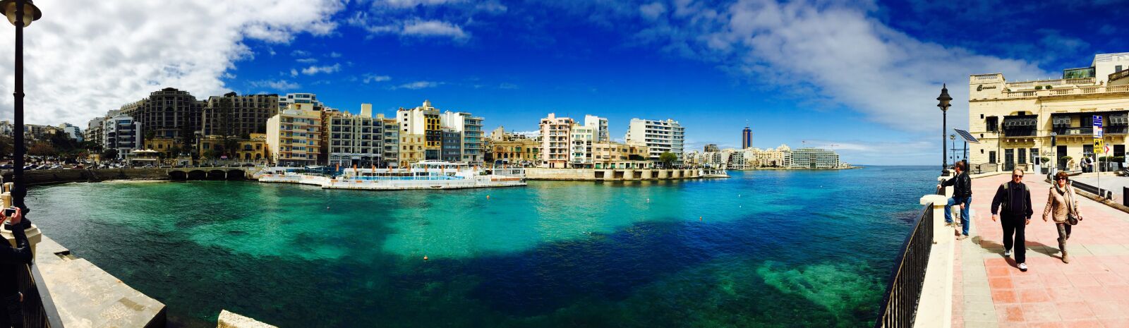 Apple iPhone 6 sample photo. Malta, sea, promenade photography