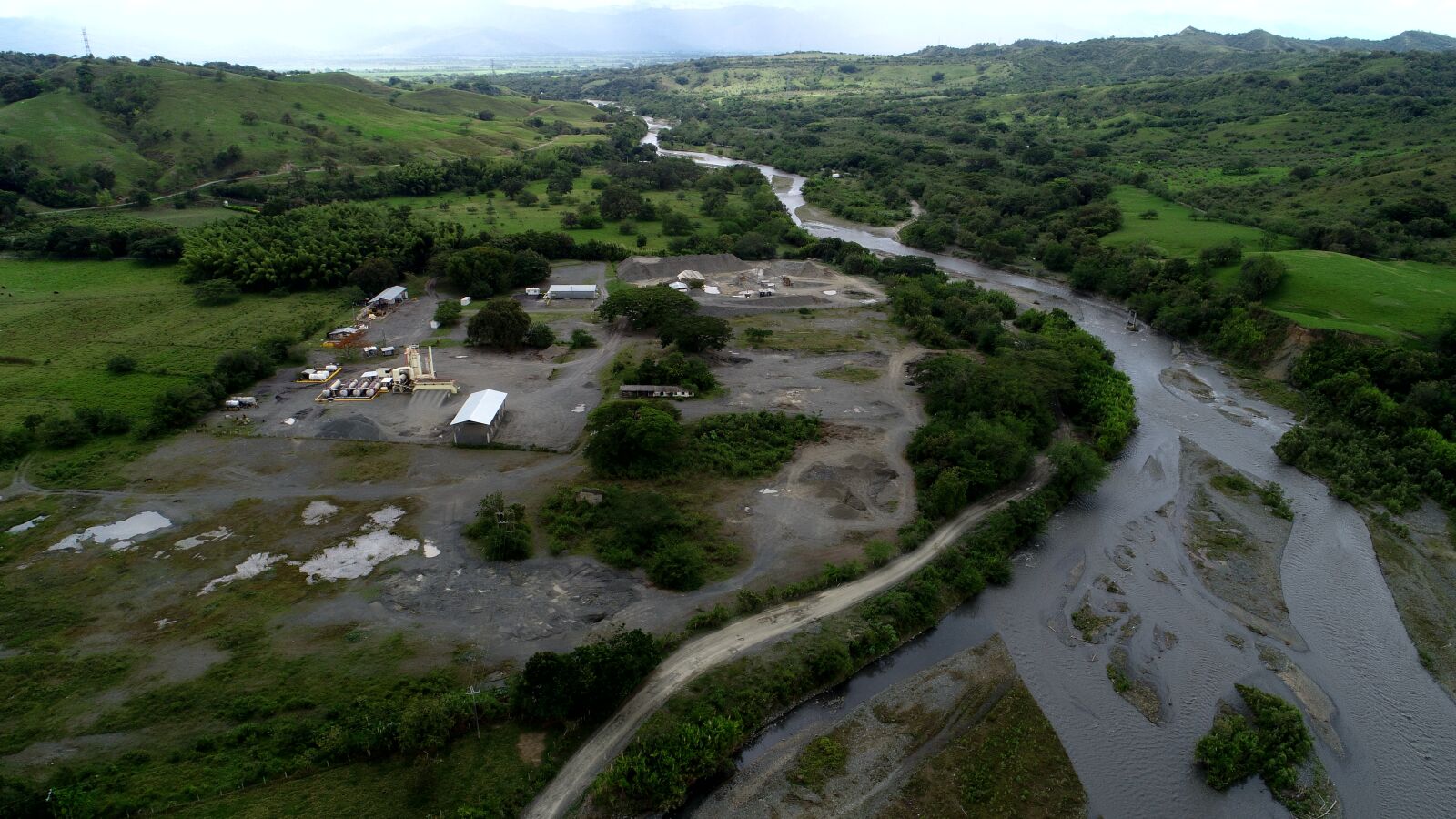 DJI FC6310 sample photo. Rio bugalagrande, valle del photography