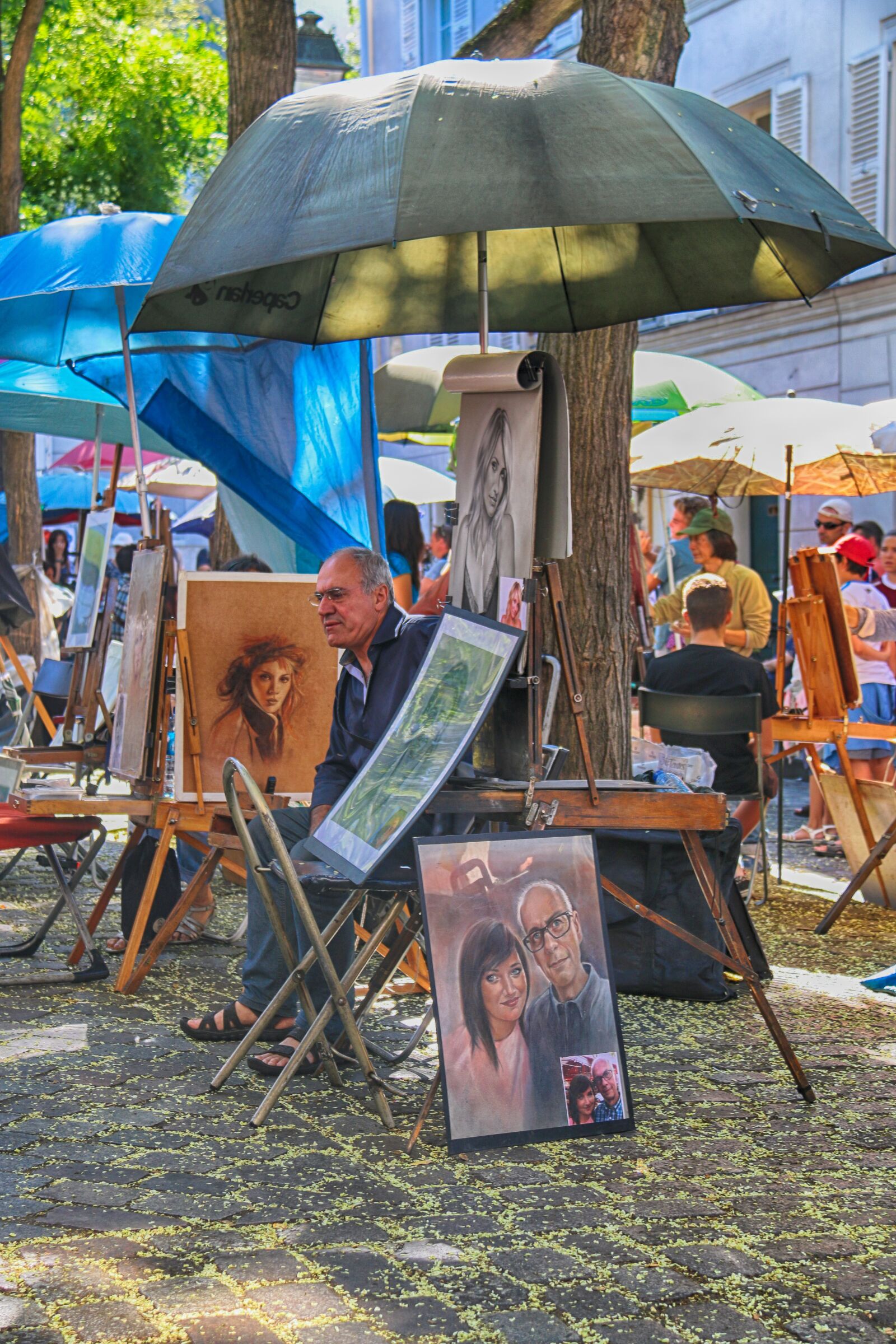 Canon EOS 70D sample photo. Montmartre, paris, painters photography