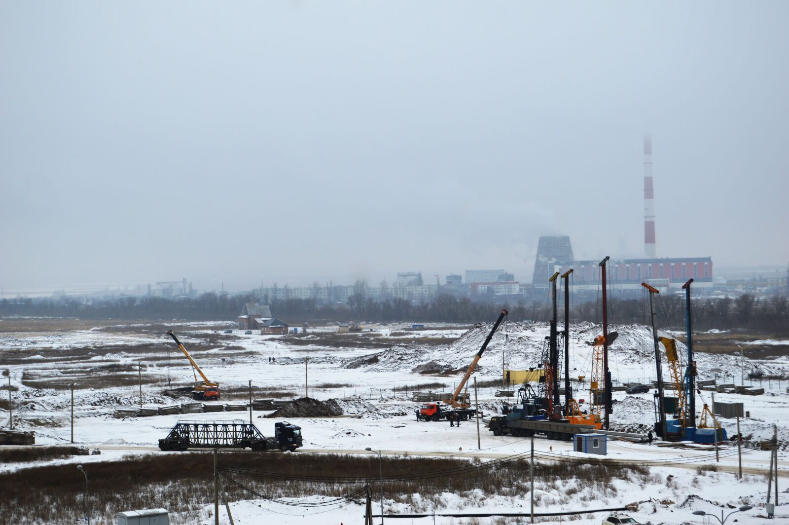 Nikon D3200 sample photo. Construction site, truck, industrial photography