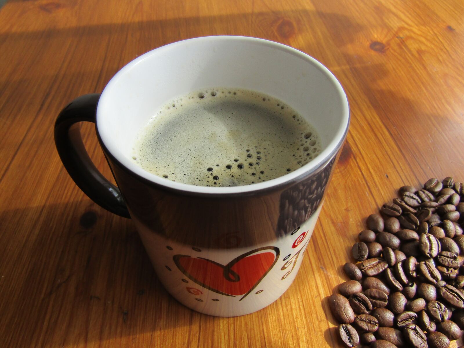 Canon PowerShot SX420 IS sample photo. Coffee, heart, magic mug photography