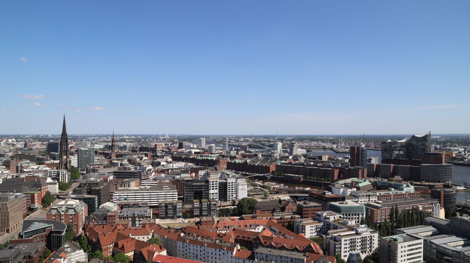 Canon EOS 6D Mark II sample photo. Panorama, elbe, landungsbrücken photography
