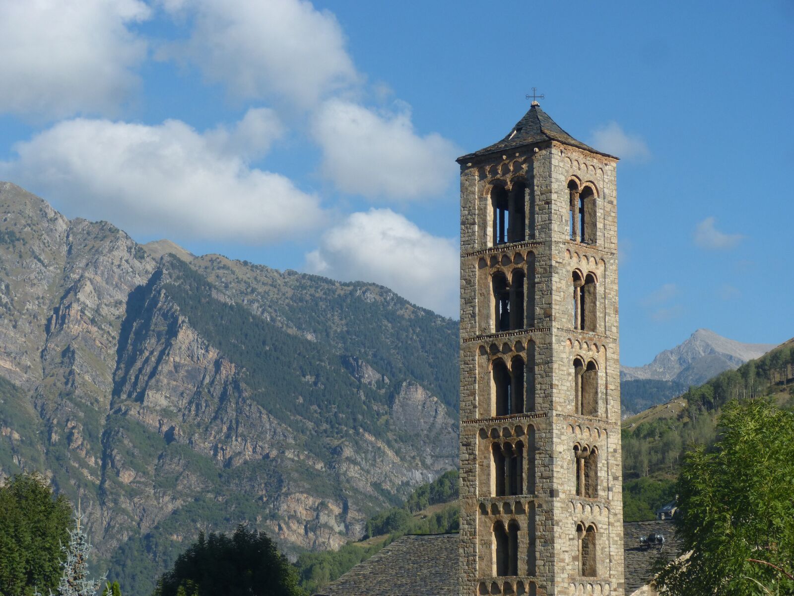 Panasonic DMC-FZ62 sample photo. Bell tower, romanesque, pyrenees photography