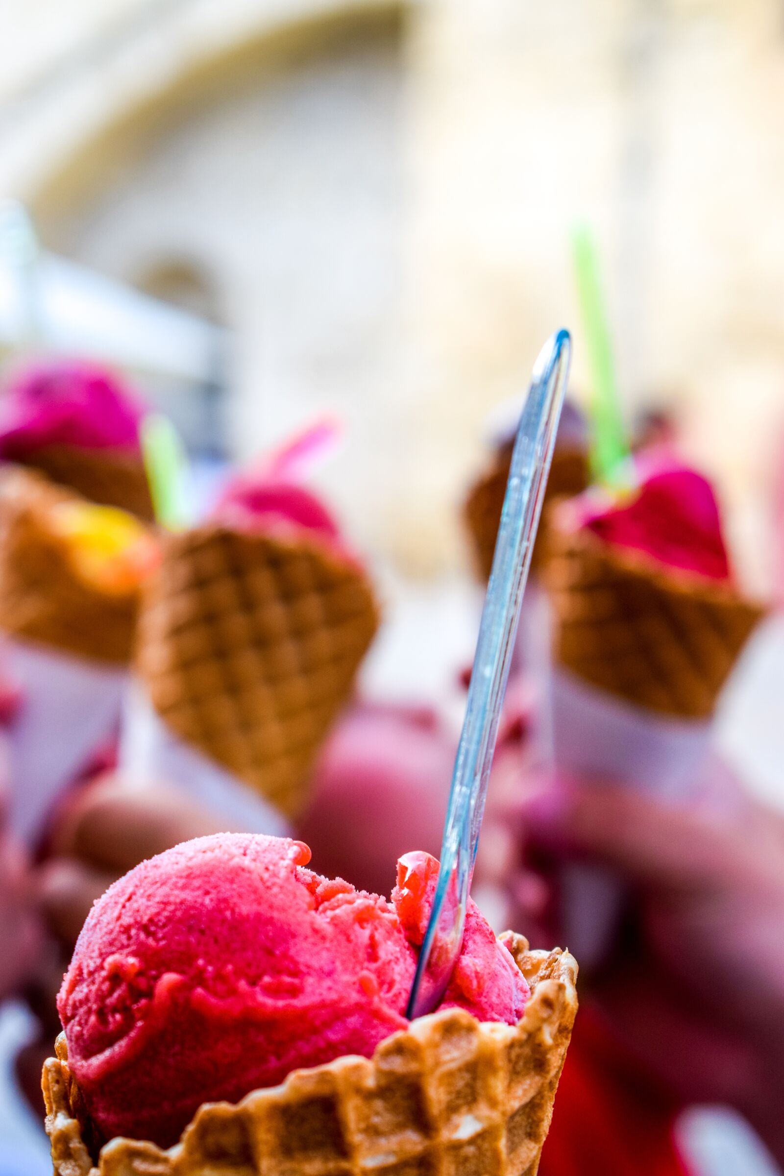Nikon D5300 sample photo. Ice, cornet, summer photography
