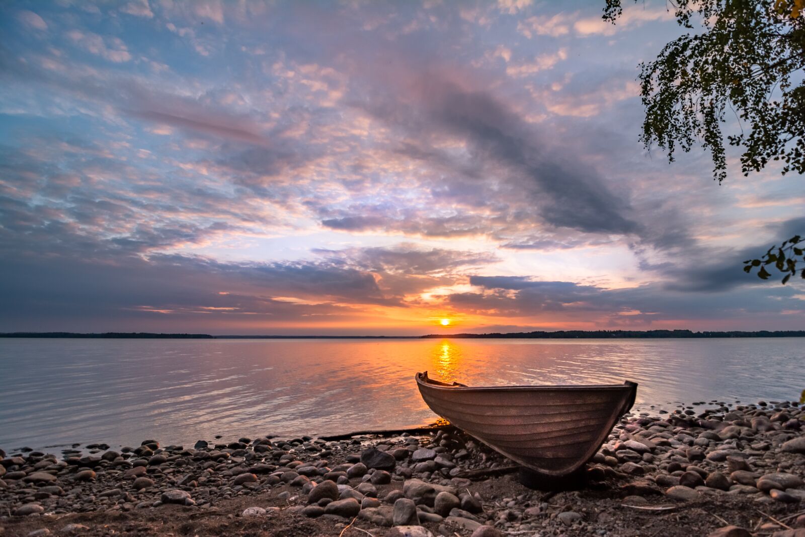 Nikon D7100 sample photo. Landscape, rowing boat, sunset photography