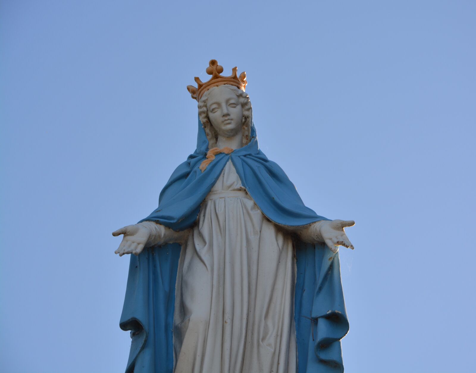 Nikon D5200 sample photo. Statue holy virgin, mary photography
