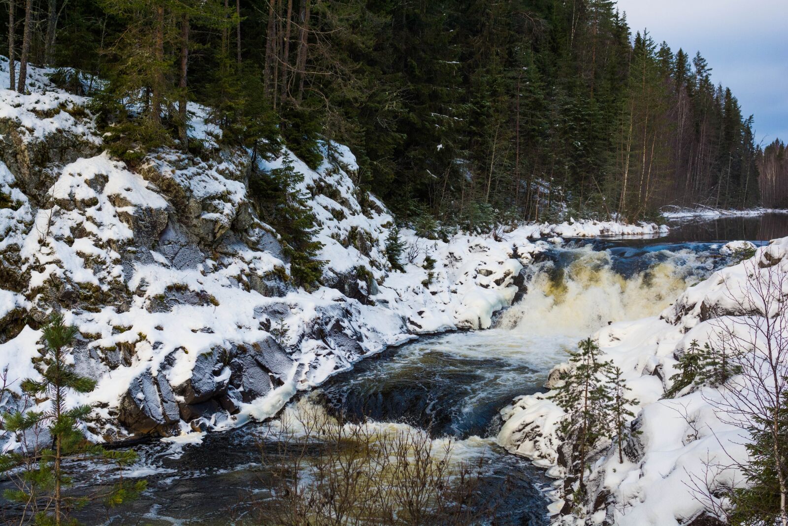 Nikon D7100 sample photo. Waterfall, kivach, karelia photography