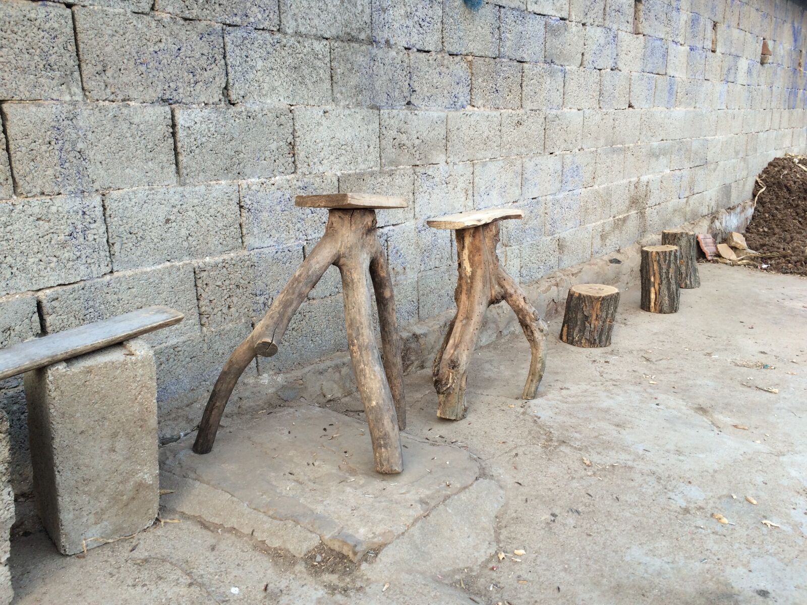 Apple iPhone 5s sample photo. Wooden chairs, handmade, simple photography