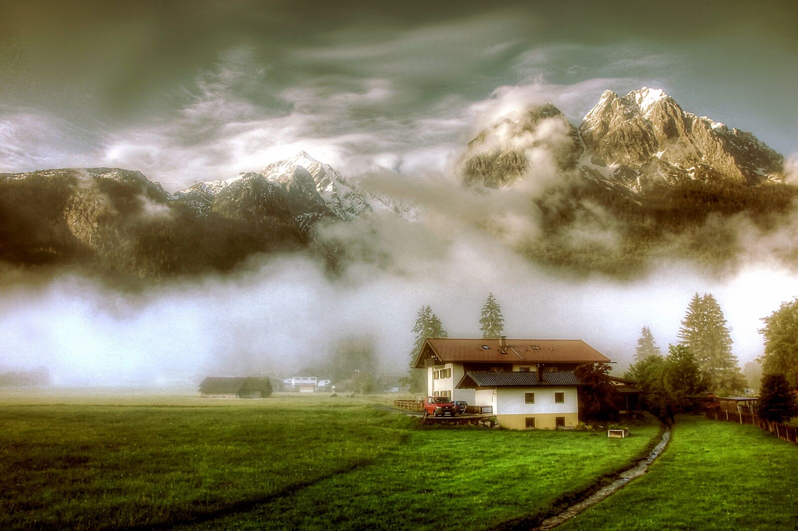 Nikon D40 sample photo. Grainau, waxenstein, bavaria photography