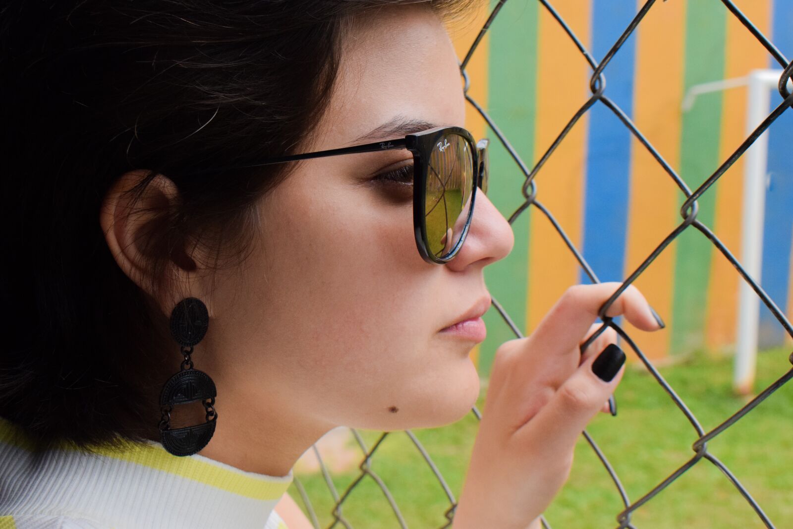 Nikon D3300 sample photo. Glasses, black, fashion photography