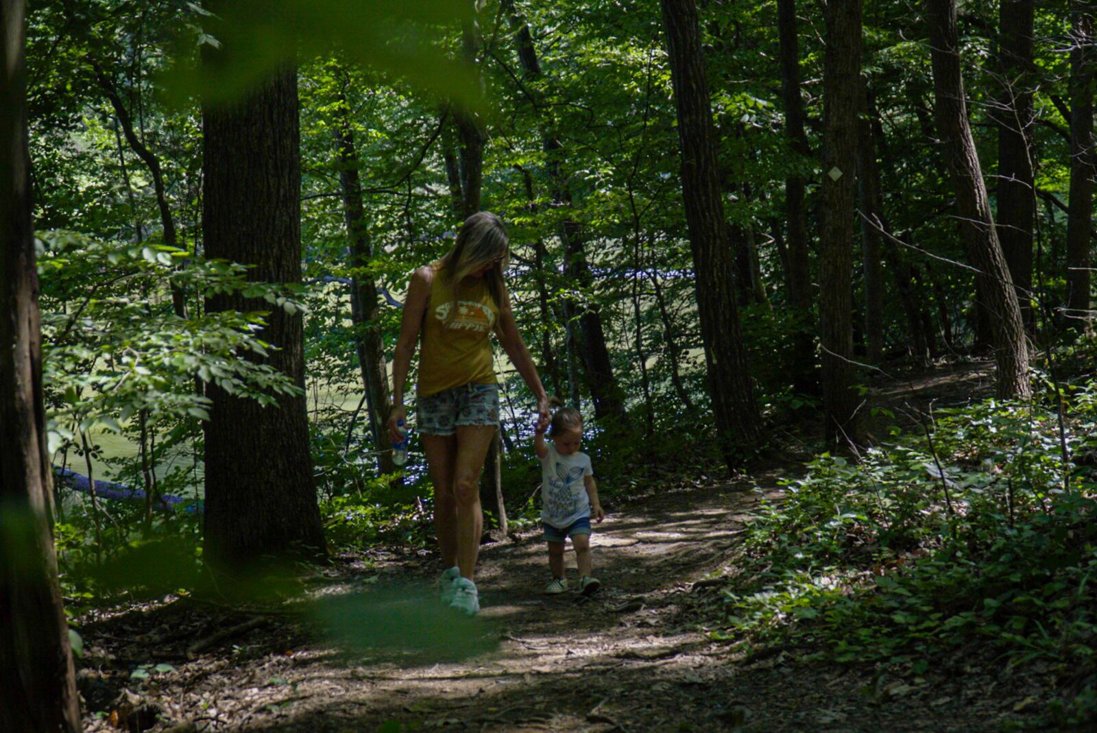 Sony a6500 sample photo. Forest, baby, mom photography