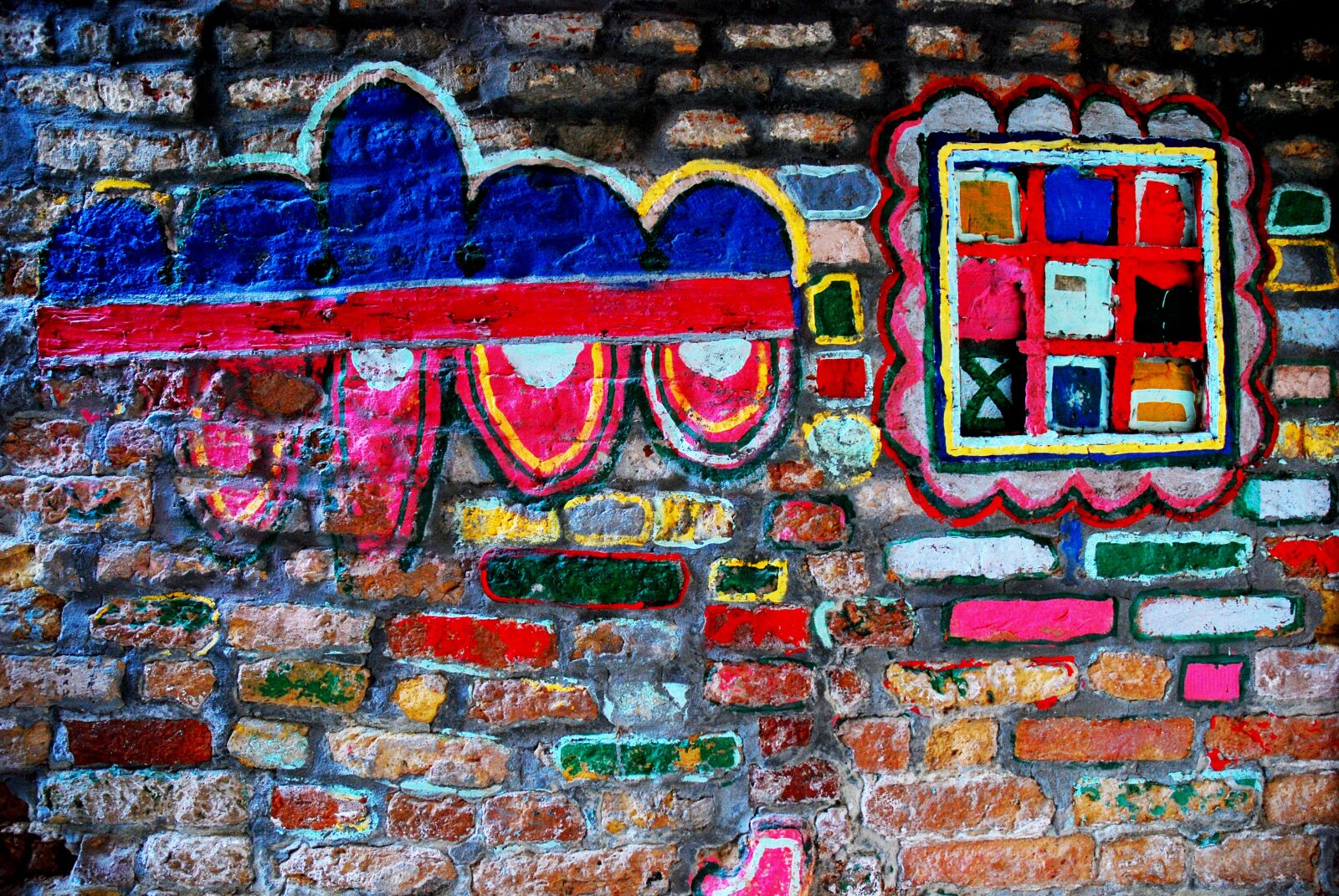 Nikon D80 sample photo. Venice, brick, wall photography