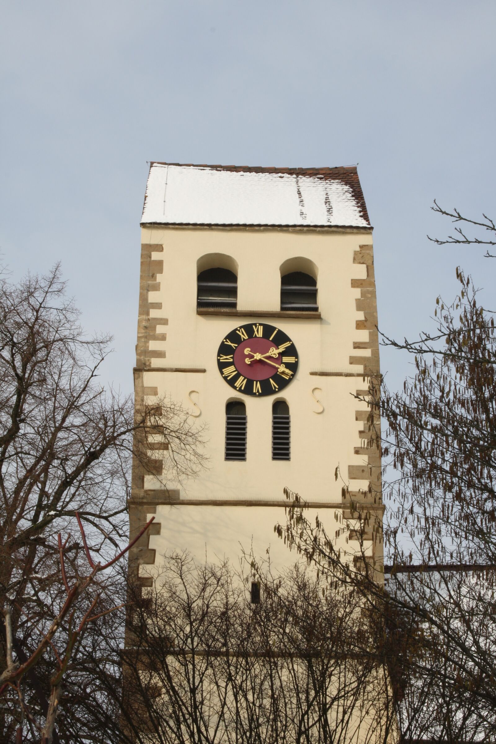 Canon EOS 1000D (EOS Digital Rebel XS / EOS Kiss F) sample photo. Winter, church, tower photography