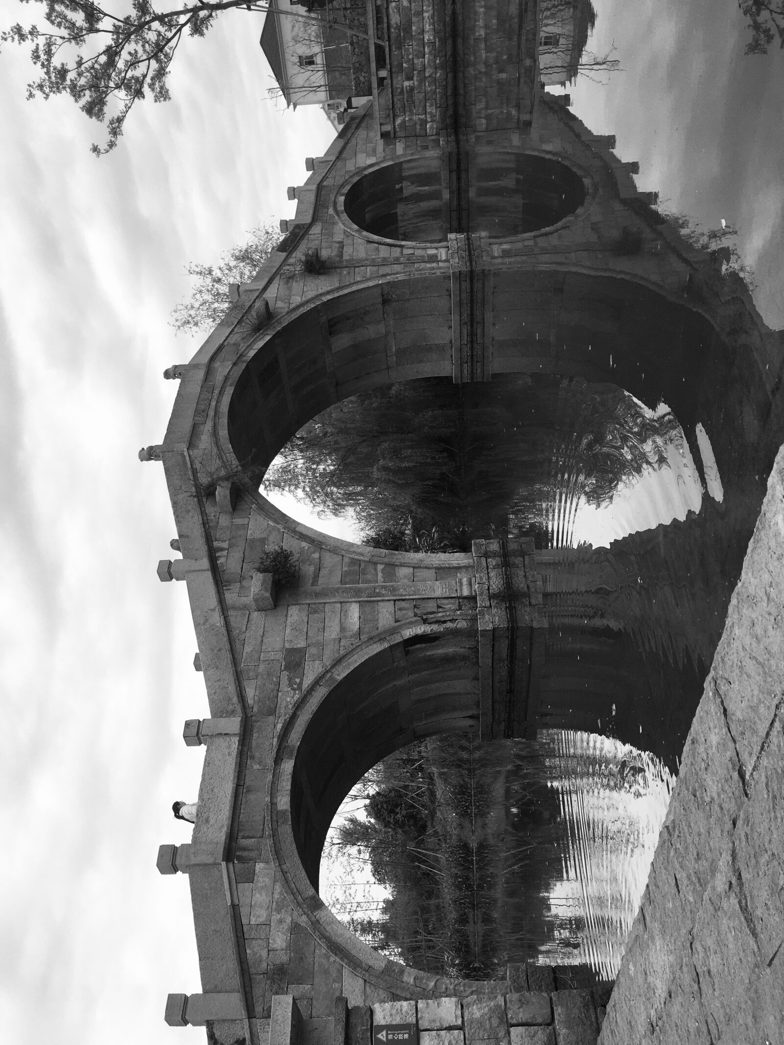 iPhone 6s Plus back camera 4.15mm f/2.2 sample photo. Arch bridge, black and photography